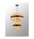 Lysander 2 Tier 40cm + 60cm Pendant 10 + 18 Light G9 Satin Black/Amber Item Weight: 27kg-11