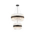 Lysander 2 Tier 40cm + 60cm Pendant 10 + 18 Light G9 Satin Black/Clear Item Weight: 27kg-5