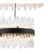 Lysander 2 Tier 40cm + 60cm Pendant 10 + 18 Light G9 Satin Black/Clear Item Weight: 27kg-6