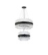 Lysander 2 Tier 40cm + 60cm Pendant 10 + 18 Light G9 Satin Black/Clear Item Weight: 27kg-9