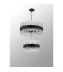 Lysander 2 Tier 40cm + 60cm Pendant 10 + 18 Light G9 Satin Black/Clear Item Weight: 27kg-10
