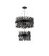 Lysander 2 Tier 40cm + 60cm Pendant 10 + 18 Light G9 Satin Black/Smoke Item Weight: 27kg-4