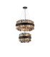Lysander 2 Tier 40cm + 60cm Pendant 10 + 18 Light G9 Satin Black/Smoke Item Weight: 27kg-5