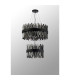 Lysander 2 Tier 40cm + 60cm Pendant 10 + 18 Light G9 Satin Black/Smoke Item Weight: 27kg-10