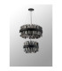 Lysander 2 Tier 40cm + 60cm Pendant 10 + 18 Light G9 Satin Black/Smoke Item Weight: 27kg-12