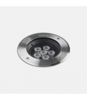 Outdoor LED Recessed Ground Uplight Stainless Steel Polished 12.5cm 785lm 61deg. 4000K IP67 - 1