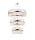 Lysander 3 Tier 60cm + 80cm + 1m Pendant 18 + 24 + 32 Light G9 Polished Nickel/Clear Item Weight: 70kg-1