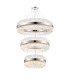 Lysander 3 Tier 60cm + 80cm + 1m Pendant 18 + 24 + 32 Light G9 Polished Nickel/Clear Item Weight: 70kg-5