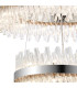 Lysander 3 Tier 60cm + 80cm + 1m Pendant 18 + 24 + 32 Light G9 Polished Nickel/Clear Item Weight: 70kg-6