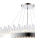Lysander 3 Tier 60cm + 80cm + 1m Pendant 18 + 24 + 32 Light G9 Polished Nickel/Clear Item Weight: 70kg-7