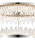 Lysander 3 Tier 60cm + 80cm + 1m Pendant 18 + 24 + 32 Light G9 Polished Nickel/Clear Item Weight: 70kg-8