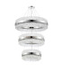 Lysander 3 Tier 60cm + 80cm + 1m Pendant 18 + 24 + 32 Light G9 Polished Nickel/Clear Item Weight: 70kg-9