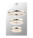Lysander 3 Tier 60cm + 80cm + 1m Pendant 18 + 24 + 32 Light G9 Polished Nickel/Clear Item Weight: 70kg-11