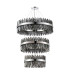 Lysander 3 Tier 60cm + 80cm + 1m Pendant 18 + 24 + 32 Light G9 Polished Nickel/Smoke Item Weight: 70kg-4