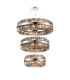 Lysander 3 Tier 60cm + 80cm + 1m Pendant 18 + 24 + 32 Light G9 Polished Nickel/Smoke Item Weight: 70kg-5