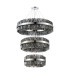 Lysander 3 Tier 60cm + 80cm + 1m Pendant 18 + 24 + 32 Light G9 Polished Nickel/Smoke Item Weight: 70kg-9