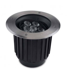 Outdoor LED Recessed Ground Uplight Stainless Steel Polished 18.5cm 1777lm 61deg. 4000K IP67 - 1