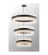 Lysander 3 Tier 60cm + 80cm + 1m Pendant 18 + 24 + 32 Light G9 Satin Black/Clear Item Weight: 70kg-3