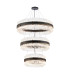 Lysander 3 Tier 60cm + 80cm + 1m Pendant 18 + 24 + 32 Light G9 Satin Black/Clear Item Weight: 70kg-5