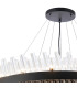 Lysander 3 Tier 60cm + 80cm + 1m Pendant 18 + 24 + 32 Light G9 Satin Black/Clear Item Weight: 70kg-7