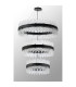 Lysander 3 Tier 60cm + 80cm + 1m Pendant 18 + 24 + 32 Light G9 Satin Black/Clear Item Weight: 70kg-10