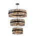 Lysander 3 Tier 60cm + 80cm + 1m Pendant 18 + 24 + 32 Light G9 Satin Black/Smoke Item Weight: 70kg-1