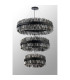 Lysander 3 Tier 60cm + 80cm + 1m Pendant 18 + 24 + 32 Light G9 Satin Black/Smoke Item Weight: 70kg-13