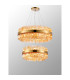 Lysander 2 Tier 60cm + 80cm Pendant 18 + 24 Light G9 Brass/Amber Item Weight: 41kg-11