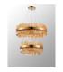 Lysander 2 Tier 60cm + 80cm Pendant 18 + 24 Light G9 Brass/Amber Item Weight: 41kg-12