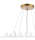 Lysander 2 Tier 60cm + 80cm Pendant 18 + 24 Light G9 Brass/Clear Item Weight: 41kg-7