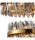 Lysander 2 Tier 60cm + 80cm Pendant 18 + 24 Light G9 Brass/Smoke Item Weight: 41kg-6