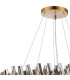Lysander 2 Tier 60cm + 80cm Pendant 18 + 24 Light G9 Brass/Smoke Item Weight: 41kg-7