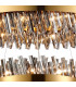 Lysander 2 Tier 60cm + 80cm Pendant 18 + 24 Light G9 Brass/Smoke Item Weight: 41kg-8