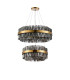 Lysander 2 Tier 60cm + 80cm Pendant 18 + 24 Light G9 Brass/Smoke Item Weight: 41kg-9
