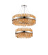 Lysander 2 Tier 60cm + 80cm Pendant 18 + 24 Light G9 Polished Nickel/Amber Item Weight: 41kg-9