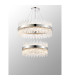 Lysander 2 Tier 60cm + 80cm Pendant 18 + 24 Light G9 Polished Nickel/Clear Item Weight: 41kg-3