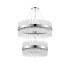 Lysander 2 Tier 60cm + 80cm Pendant 18 + 24 Light G9 Polished Nickel/Clear Item Weight: 41kg-4