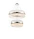 Lysander 2 Tier 60cm + 80cm Pendant 18 + 24 Light G9 Polished Nickel/Clear Item Weight: 41kg-5