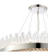 Lysander 2 Tier 60cm + 80cm Pendant 18 + 24 Light G9 Polished Nickel/Clear Item Weight: 41kg-7