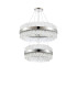 Lysander 2 Tier 60cm + 80cm Pendant 18 + 24 Light G9 Polished Nickel/Clear Item Weight: 41kg-9