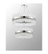 Lysander 2 Tier 60cm + 80cm Pendant 18 + 24 Light G9 Polished Nickel/Clear Item Weight: 41kg-10