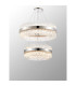 Lysander 2 Tier 60cm + 80cm Pendant 18 + 24 Light G9 Polished Nickel/Clear Item Weight: 41kg-11
