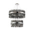 Lysander 2 Tier 60cm + 80cm Pendant 18 + 24 Light G9 Polished Nickel/Smoke Item Weight: 41kg-4