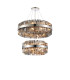 Lysander 2 Tier 60cm + 80cm Pendant 18 + 24 Light G9 Polished Nickel/Smoke Item Weight: 41kg-5