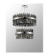 Lysander 2 Tier 60cm + 80cm Pendant 18 + 24 Light G9 Polished Nickel/Smoke Item Weight: 41kg-10