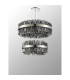 Lysander 2 Tier 60cm + 80cm Pendant 18 + 24 Light G9 Polished Nickel/Smoke Item Weight: 41kg-12