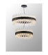 Lysander 2 Tier 60cm + 80cm Pendant 18 + 24 Light G9 Satin Black/Clear Item Weight: 41kg-3