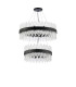 Lysander 2 Tier 60cm + 80cm Pendant 18 + 24 Light G9 Satin Black/Clear Item Weight: 41kg-4