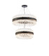 Lysander 2 Tier 60cm + 80cm Pendant 18 + 24 Light G9 Satin Black/Clear Item Weight: 41kg-5
