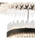 Lysander 2 Tier 60cm + 80cm Pendant 18 + 24 Light G9 Satin Black/Clear Item Weight: 41kg-6